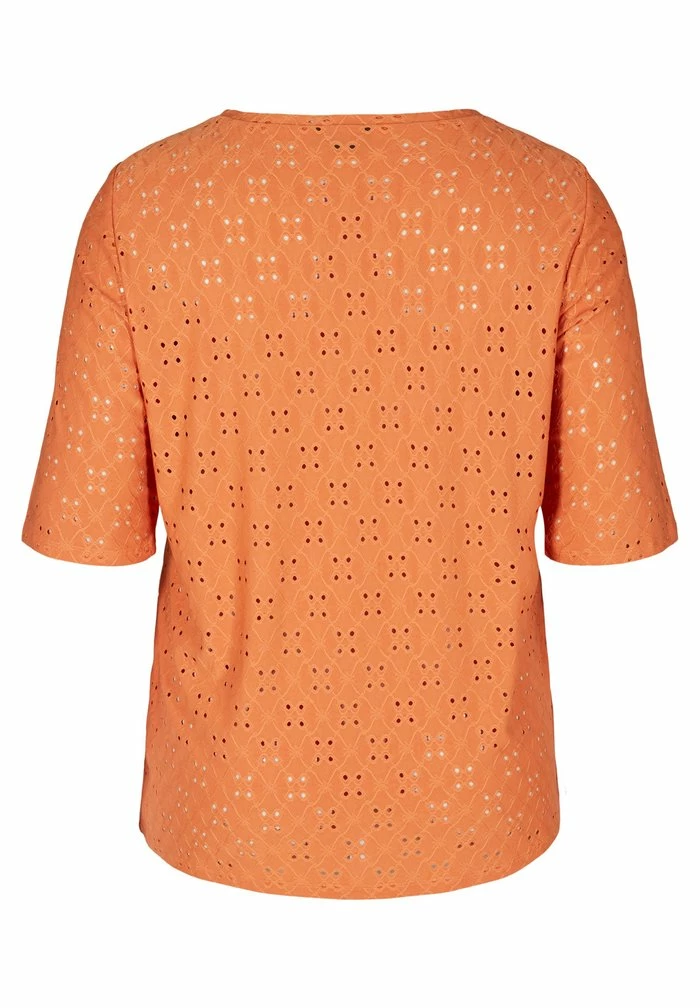 Zizzi 2/4 ARMELN - T-shirt Imprimé - Orange 6 Zizzi 2/4 ARMELN - T-shirt Imprimé - Orange – Image 6
