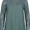 Zizzi LANGARM - Blouse - Balsam Green