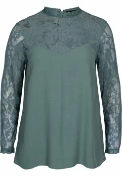 Zizzi LANGARM - Blouse - Balsam Green