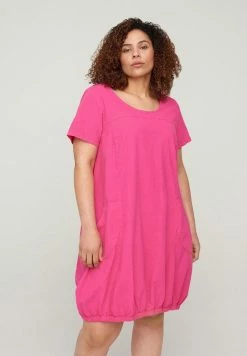 Zizzi Robe De Jour - Fuchia Purple