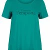 Zizzi T-shirt Imprimé - Petrol -France Zizzi Soldes 2022 b416da9511354832b9ed02d07dde28ca