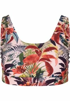 Zizzi MIT RUNDHALSAUSSCHNITT - Haut De Bikini - Palm Print