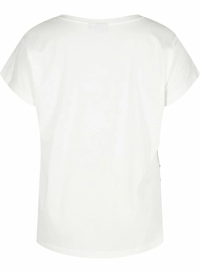 Zizzi T-shirt Imprimé - White 4 Zizzi T-shirt Imprimé - White – Image 4