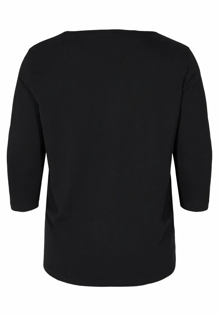 Zizzi WITH 3/4-LENGTH SLEEVES - T-shirt à Manches Longues - Black 4 Zizzi WITH 3/4-LENGTH SLEEVES - T-shirt à Manches Longues - Black – Image 4