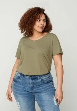 Zizzi T-shirt Basique - Green