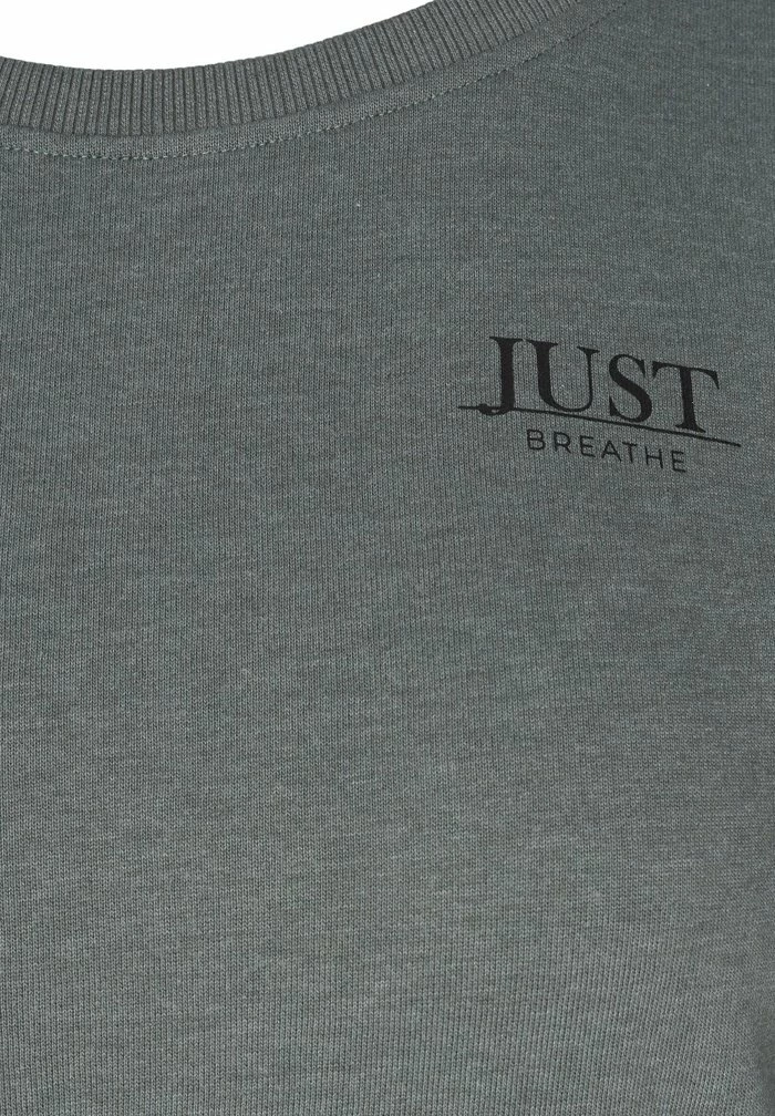 Zizzi Sweatshirt - Balsam Green Mel 7 Zizzi Sweatshirt - Balsam Green Mel – Image 7