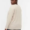Zizzi AND RHINESTONES - Pullover - Pumice Stone Mel -France Zizzi Soldes 2022 b4eb138951c54e1da36cd37340e2656b