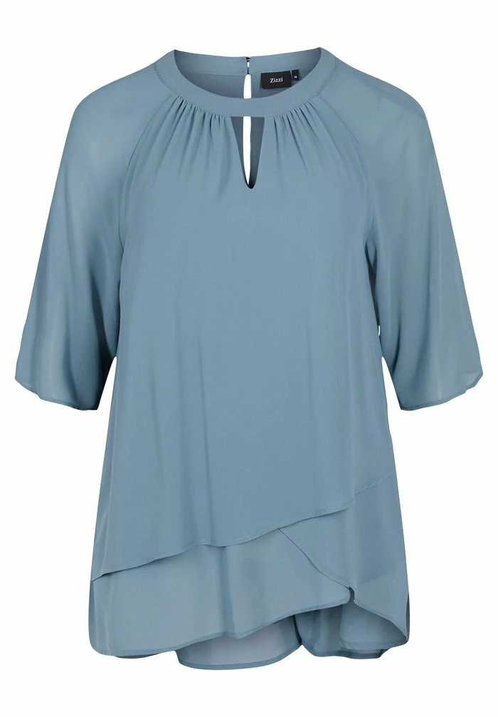 Zizzi Blouse - Blue 4 Zizzi Blouse - Blue – Image 4