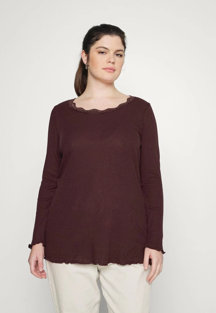 Zizzi T-shirt à Manches Longues - Port Royal 1 Zizzi T-shirt à Manches Longues - Port Royal