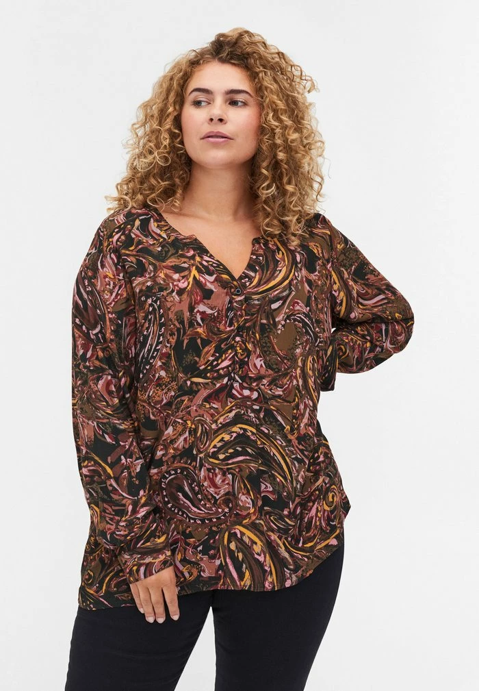 Zizzi Blouse - Paisley Aop 1 Zizzi Blouse - Paisley Aop
