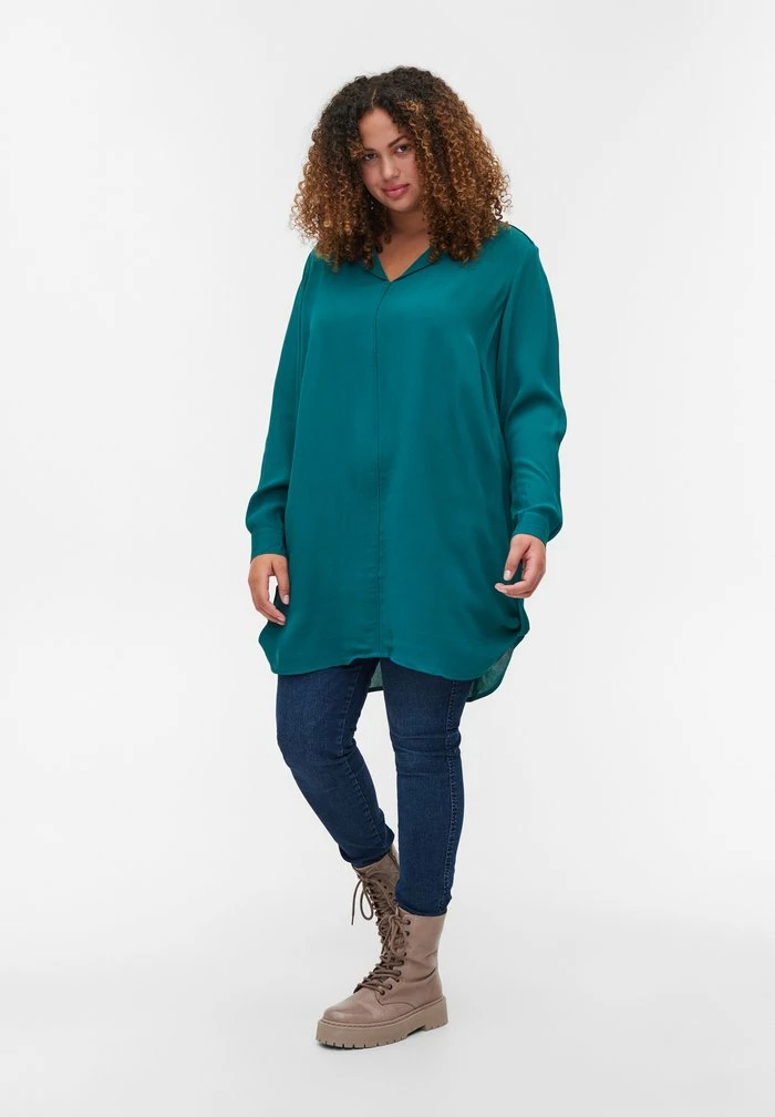 Zizzi Blouse - Pacific 2 Zizzi Blouse - Pacific – Image 2