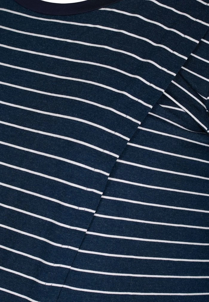 Zizzi Blouse - Blue Stripe 3 Zizzi Blouse - Blue Stripe – Image 3