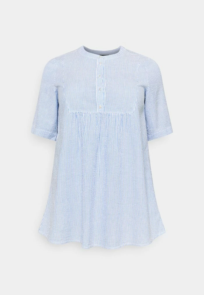 Zizzi 1/2 TUNIC - Blouse - Skyway Stripe 1 Zizzi 1/2 TUNIC - Blouse - Skyway Stripe