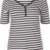 Zizzi T-shirt Imprimé - Blue Rose Stripe -France Zizzi Soldes 2022 b8233a549ddd46a2990dece2d7913fac