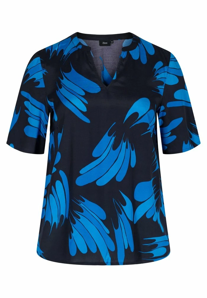 Zizzi Blouse - Blue 2 Zizzi Blouse - Blue – Image 2