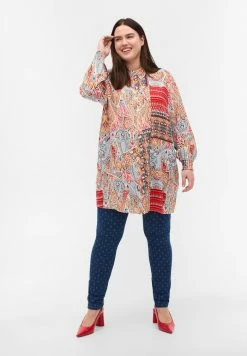 Zizzi Chemisier - Multi Paisley Aop