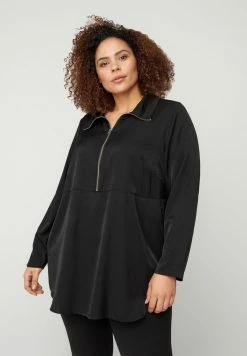 Zizzi MIT REISSVERSCHLUSS - Tunique - Black