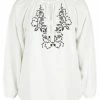 Zizzi Blouse - Snow White, Black -France Zizzi Soldes 2022 ba6206d7e43549d198ec47ace94f37ae
