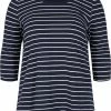 Zizzi 3/4 SLEEVES - T-shirt à Manches Longues - Blue Stripe -France Zizzi Soldes 2022 bb231f41d4524993a53421cac4fae86d