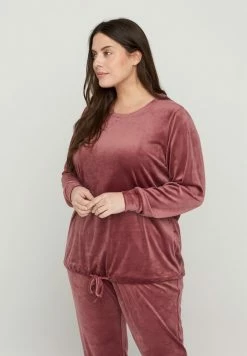 Zizzi MIT BINDEDETAIL - Sweatshirt - Pink