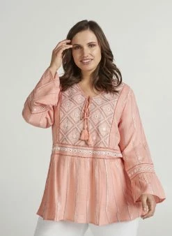 Zizzi Blouse - Coral