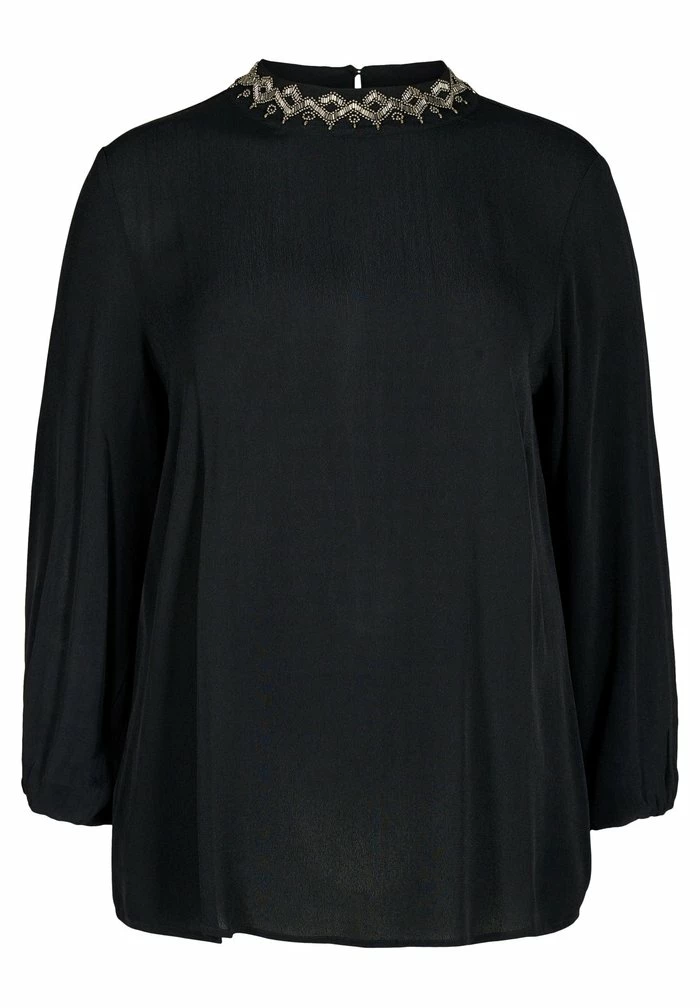 Zizzi BEADED - Blouse - Black 5 Zizzi BEADED - Blouse - Black – Image 5