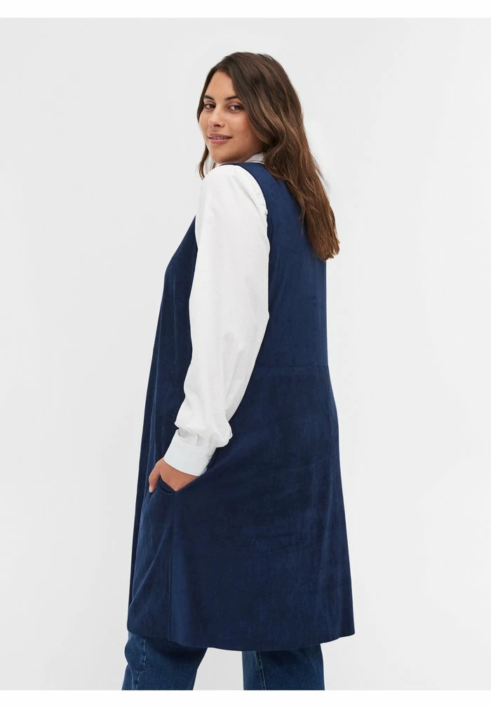 Zizzi ÆRMELØS MED A-FORM - Robe En Jean - Dark Blue 3 Zizzi ÆRMELØS MED A-FORM - Robe En Jean - Dark Blue – Image 3