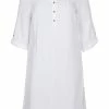 Zizzi 3/4 ÄRMELN - Robe De Jour - White -France Zizzi Soldes 2022 be78373071bc48e1922d7c51a3d248aa