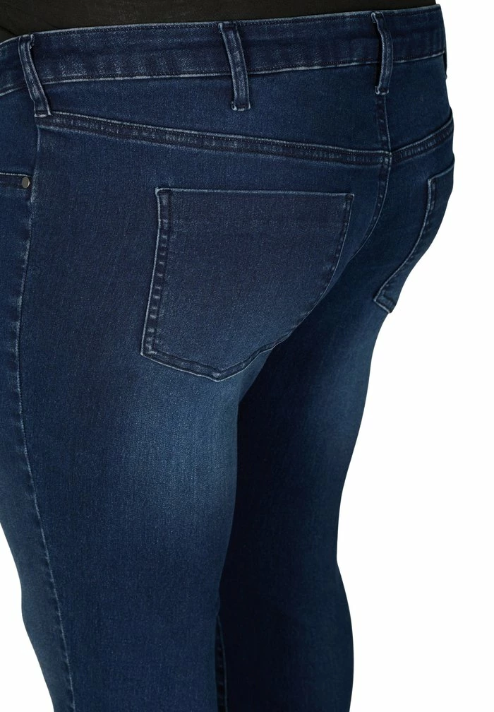 Zizzi AUS CHUNG - Jean Slim - Dark Blue Denim 6 Zizzi AUS CHUNG - Jean Slim - Dark Blue Denim – Image 6