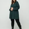 Zizzi LONG-SLEEVED - Tunique - Green -France Zizzi Soldes 2022 bf0419f0f2dd4bc680e92bd1ae4497ca