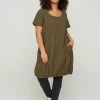 Zizzi Robe De Jour - Green -France Zizzi Soldes 2022 bf3150291fbf4fd881fc55f7e00a701e