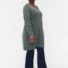 Zizzi MARLED WITH A V NECKLINE - Robe Pull - Green -France Zizzi Soldes 2022 bf4c2fd86df04dc291e8162bff7fdb88