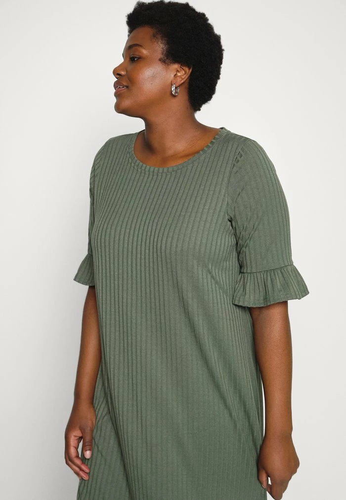 Zizzi EFIDA DRESS - Robe De Jour - Thyme 4 Zizzi EFIDA DRESS - Robe De Jour - Thyme – Image 4