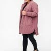 Zizzi Veste D'hiver - Rose Taupe -France Zizzi Soldes 2022 bf88525f042645e2937370cc6d9440b5