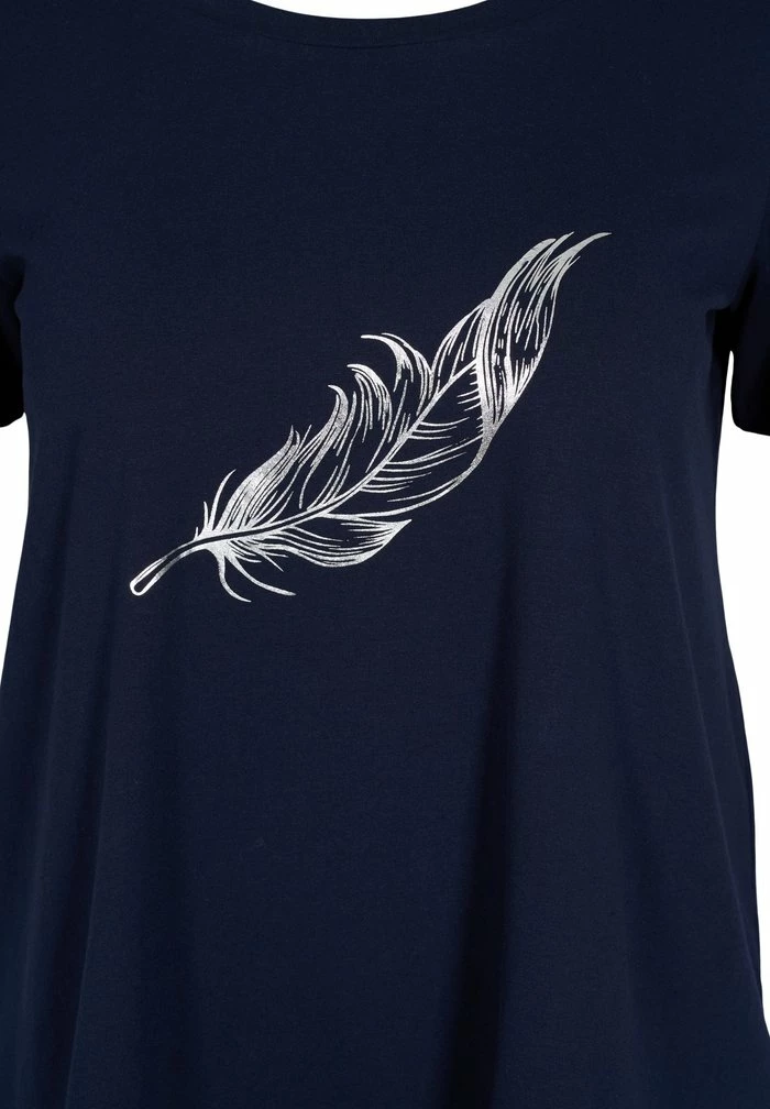 Zizzi T-shirt Imprimé - Blue 3 Zizzi T-shirt Imprimé - Blue – Image 3