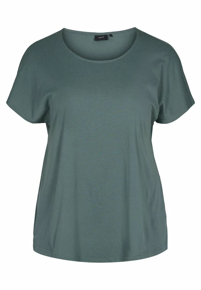 Zizzi T-shirt Basique - Green 4 Zizzi T-shirt Basique - Green – Image 4