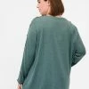 Zizzi LONG-SLEEVED WITH BUTTON DETAILS - Pullover - Balsam Green Melange -France Zizzi Soldes 2022 c143d9bd50f247e3a4d247f31971d266