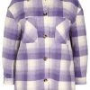 Zizzi Manteau Court - Purple Check -France Zizzi Soldes 2022 c1ba1d07ebf7443383853098c4e8b24a