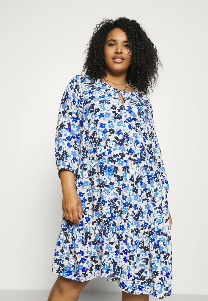 Zizzi ESABINE 3/4 - Tunique - Blue 1 Zizzi ESABINE 3/4 - Tunique - Blue