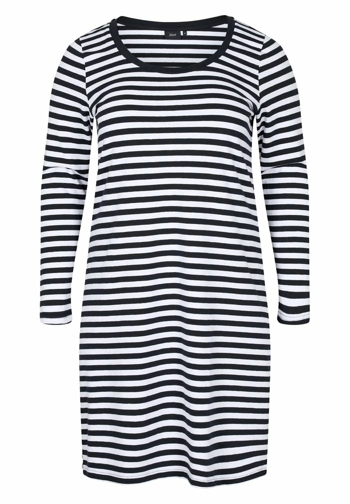Zizzi MIT 3/4-ÄRMELN - Robe En Jersey - Black 4 Zizzi MIT 3/4-ÄRMELN - Robe En Jersey - Black – Image 4