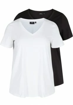 Zizzi 2-PAK - T-shirt Basique - Black