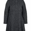 Zizzi Manteau Court - Black Solid -France Zizzi Soldes 2022 c46dde02747647f4926f1da092370d27