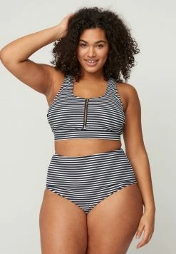 Zizzi Bas De Bikini - Navy Striped