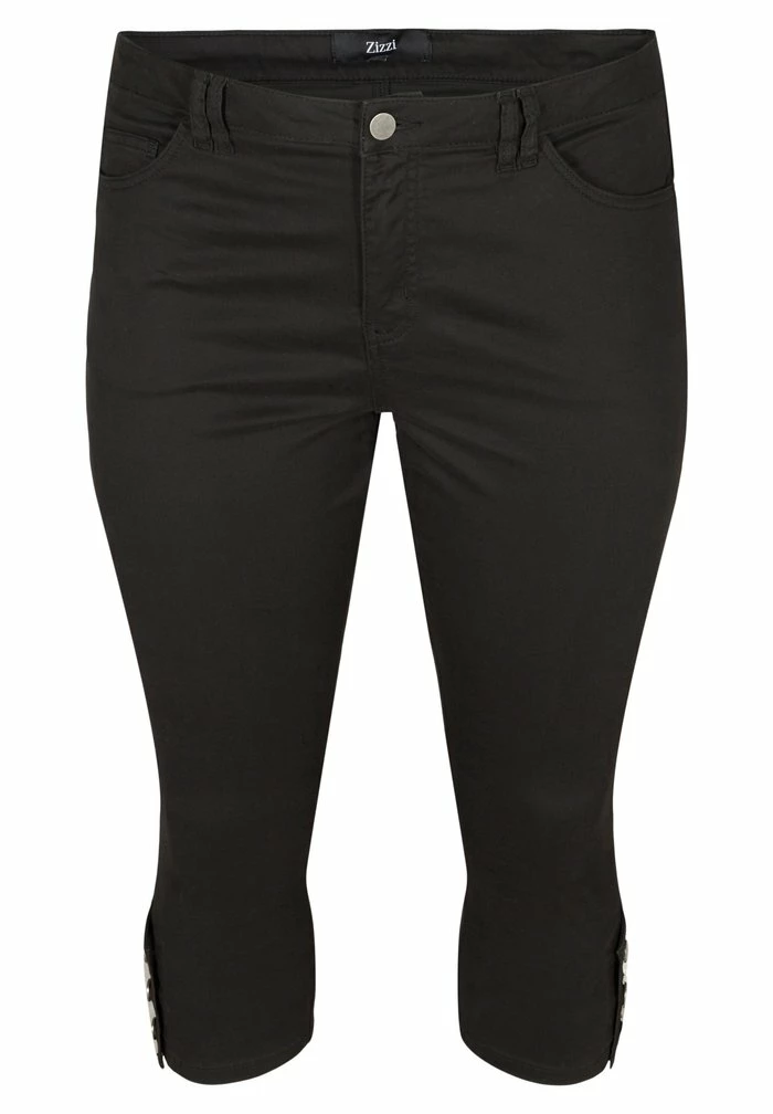 Zizzi CROPPED AMY - Jean Slim - Black 1 Zizzi CROPPED AMY - Jean Slim - Black