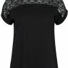Zizzi SHORT SLEEVE - T-shirt Imprimé - Black -France Zizzi Soldes 2022 c48a7725e0e543e49dd384cccc85c500