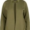 Zizzi OFFENER IN - Gilet - Ivy Green -France Zizzi Soldes 2022 c4a10403699f49c68e24365f02decc13