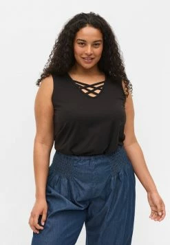 Zizzi CROSS DETAILS - Débardeur - Black