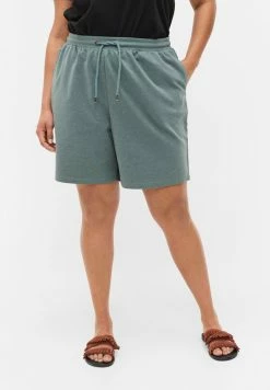 Zizzi MIT BINDESCHNÜREN UND TASCHEN - Short - Sea Pine Mel