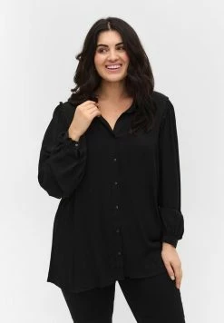 Zizzi LONG SLEEVED - Chemisier - Black