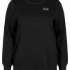 Zizzi Sweatshirt - Black -France Zizzi Soldes 2022 c72802b0c48f41268a30b131891d45d8